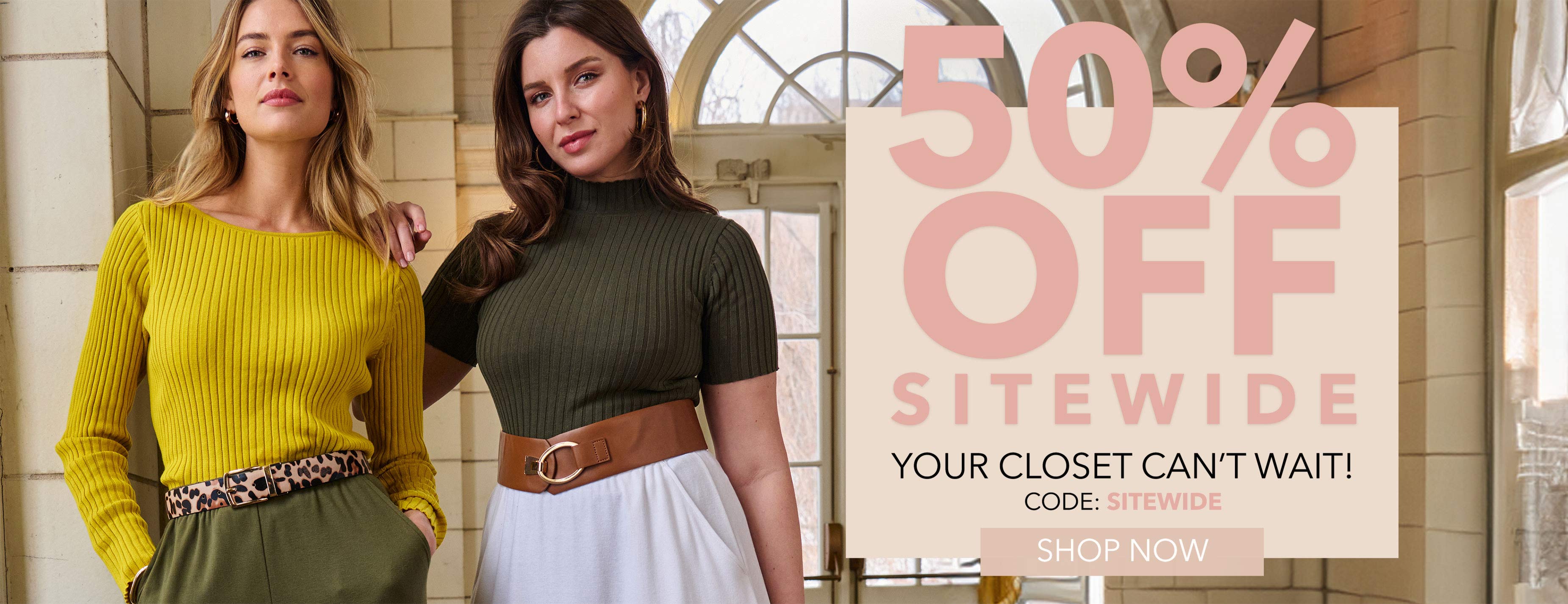 50% OFF SITE WIDE SHOP NOW
