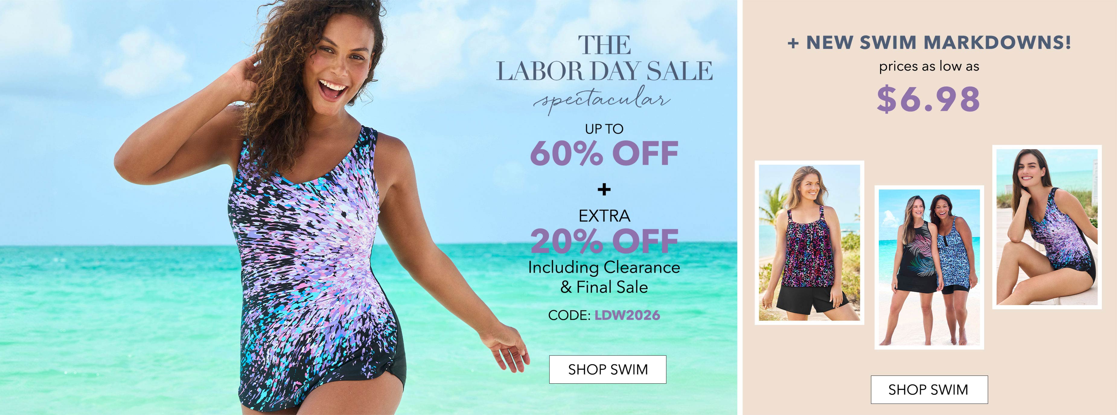 THE LABOR DAY SALE SHOP SWIM