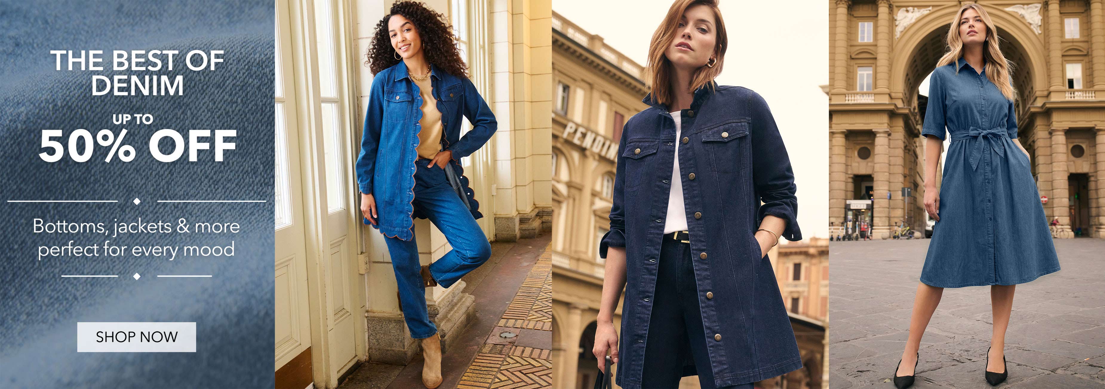 THE BEST OF DENIM UPTO 50% OFF