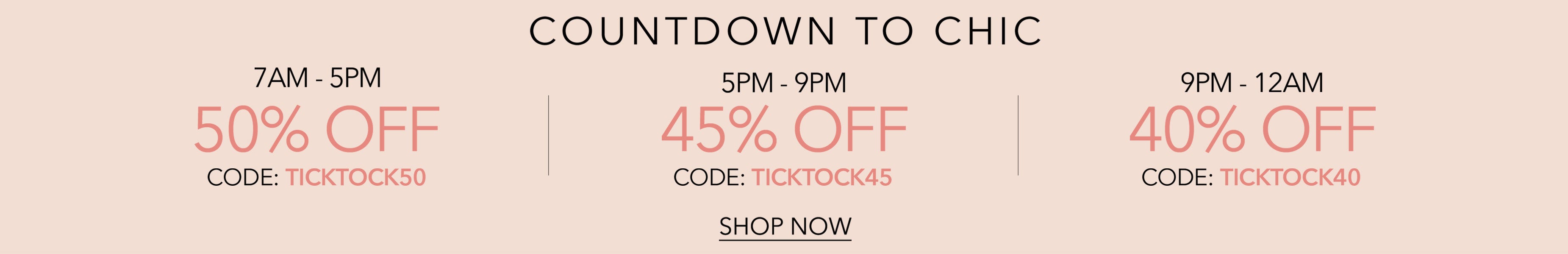 Countdown to Chic Shop Now