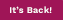 Bring Back Bring Back