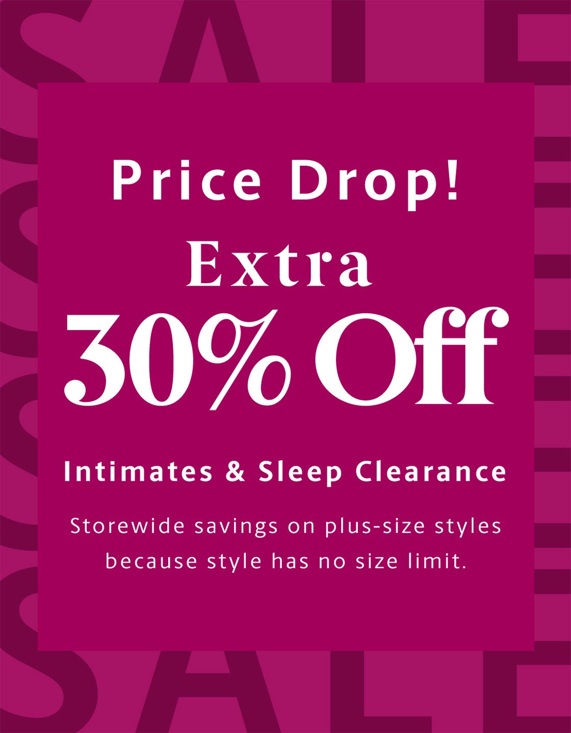 Price Drop Extra 30% off