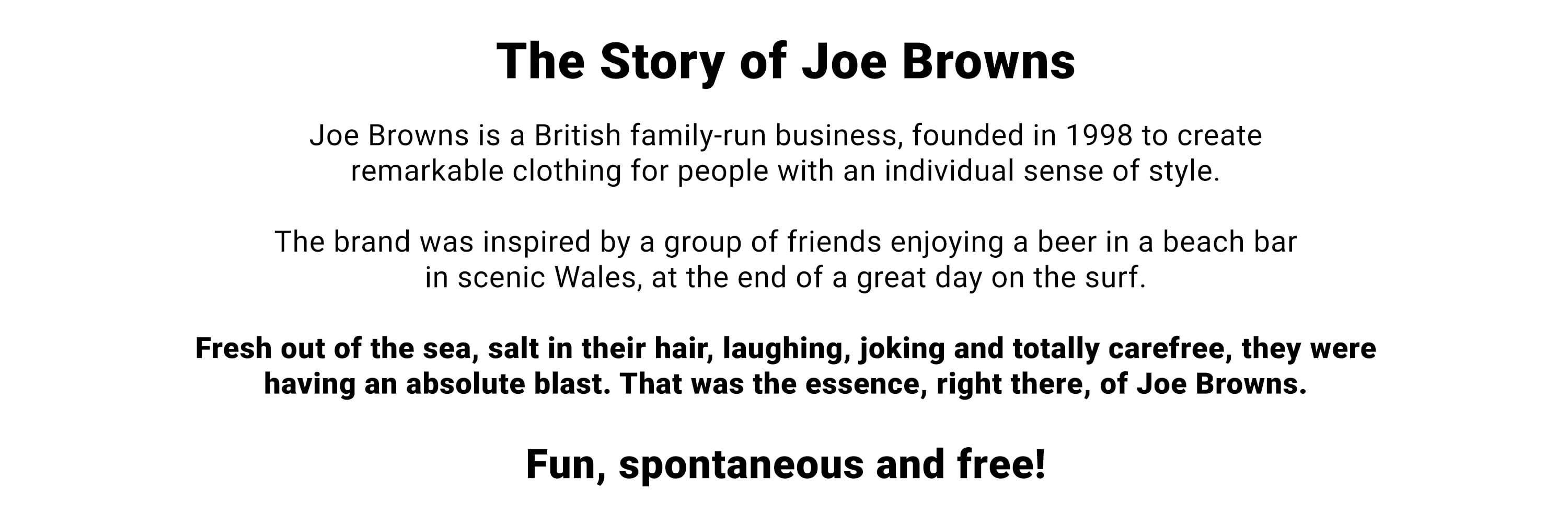 The Story of Joe Browns