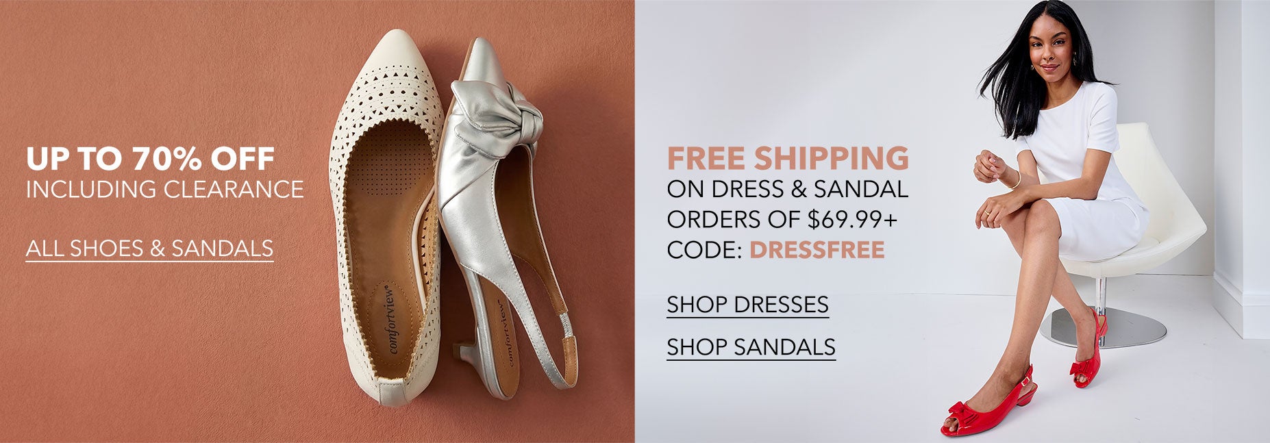 Shop Dresses and Sandals