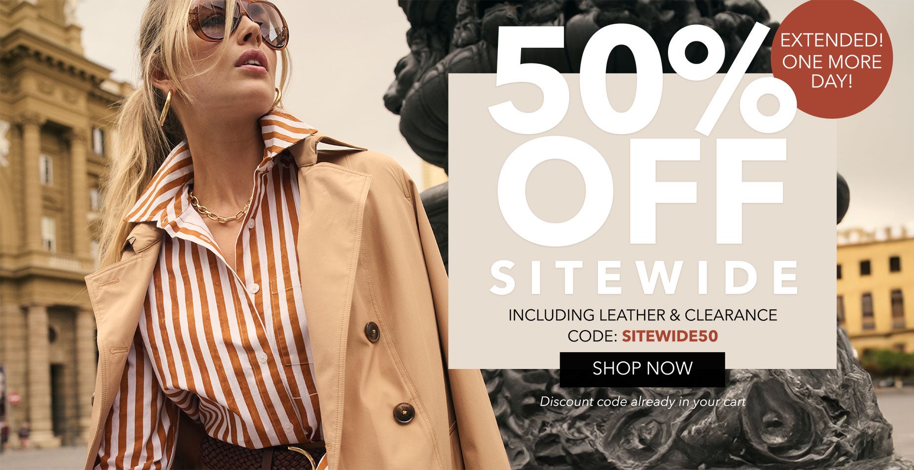 50% Off Sitewide Shop Now
