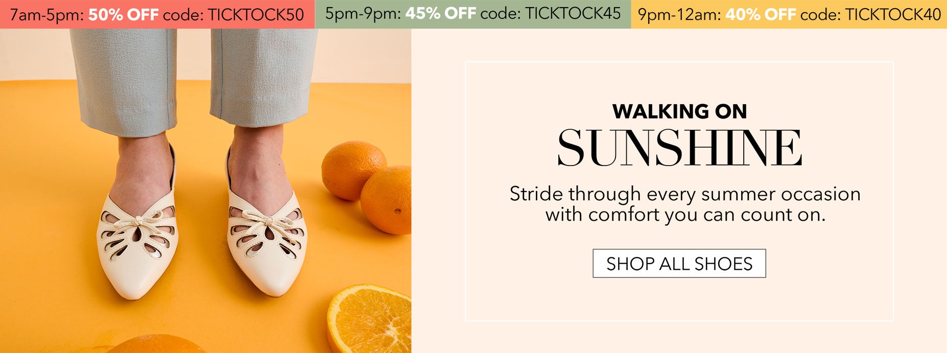 Walking on Sunshine Shop All Shoes