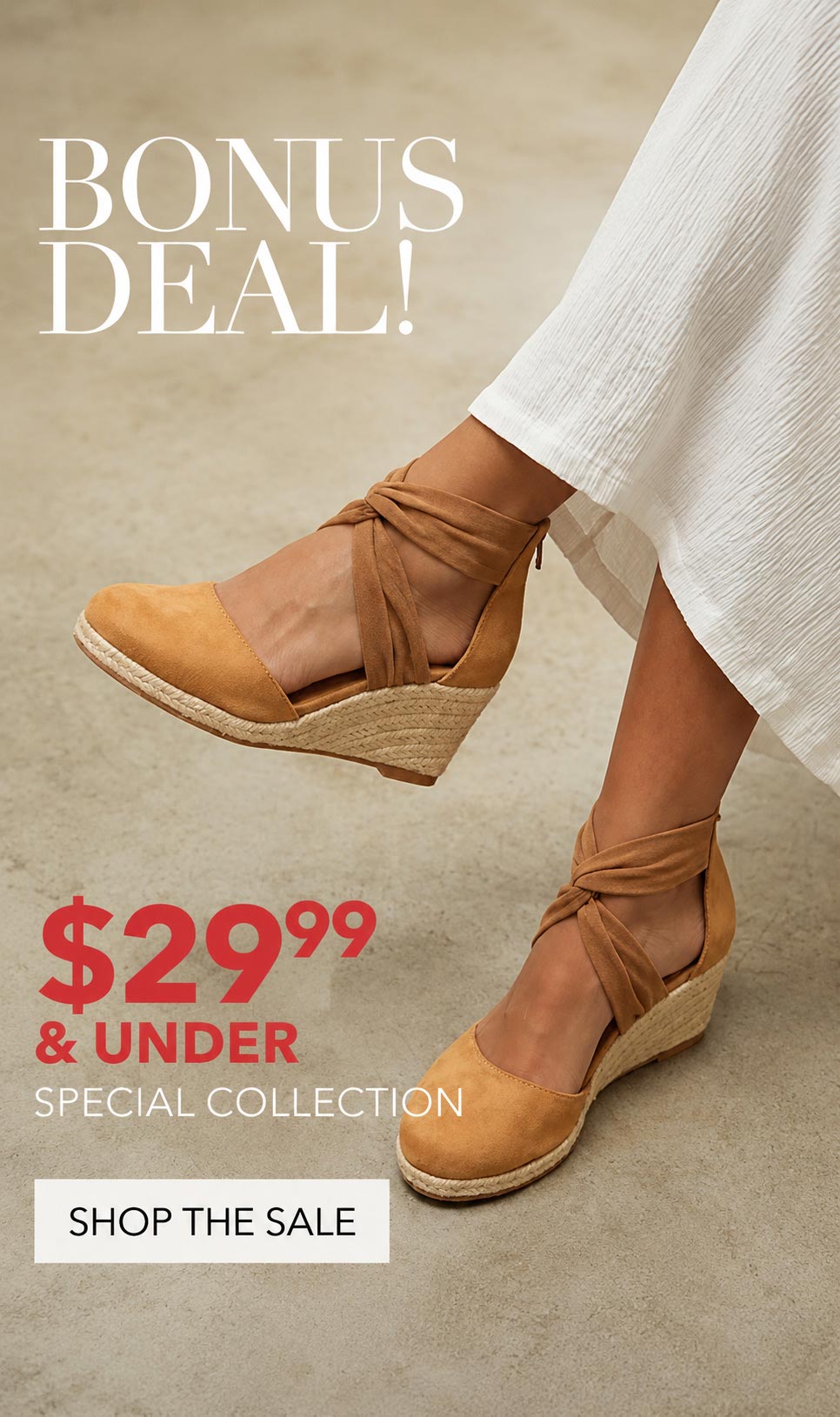 Bonus Deal $29.99 & Under Shop The Sale