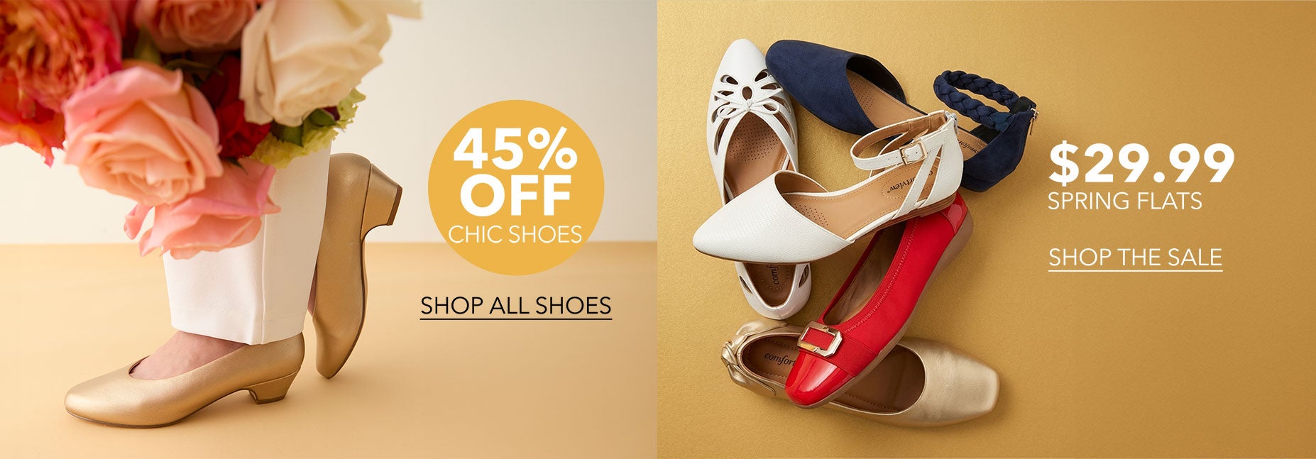 Shop Chic Shoes and Spring Flats