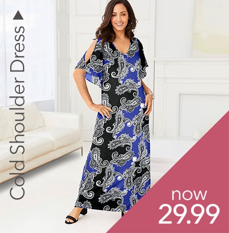 COLD SHOULDER DRESS 