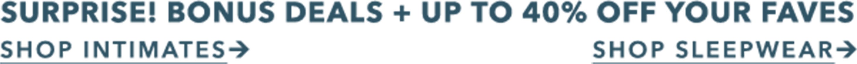 SHOP INTIMATES AND SLEEPWEAR