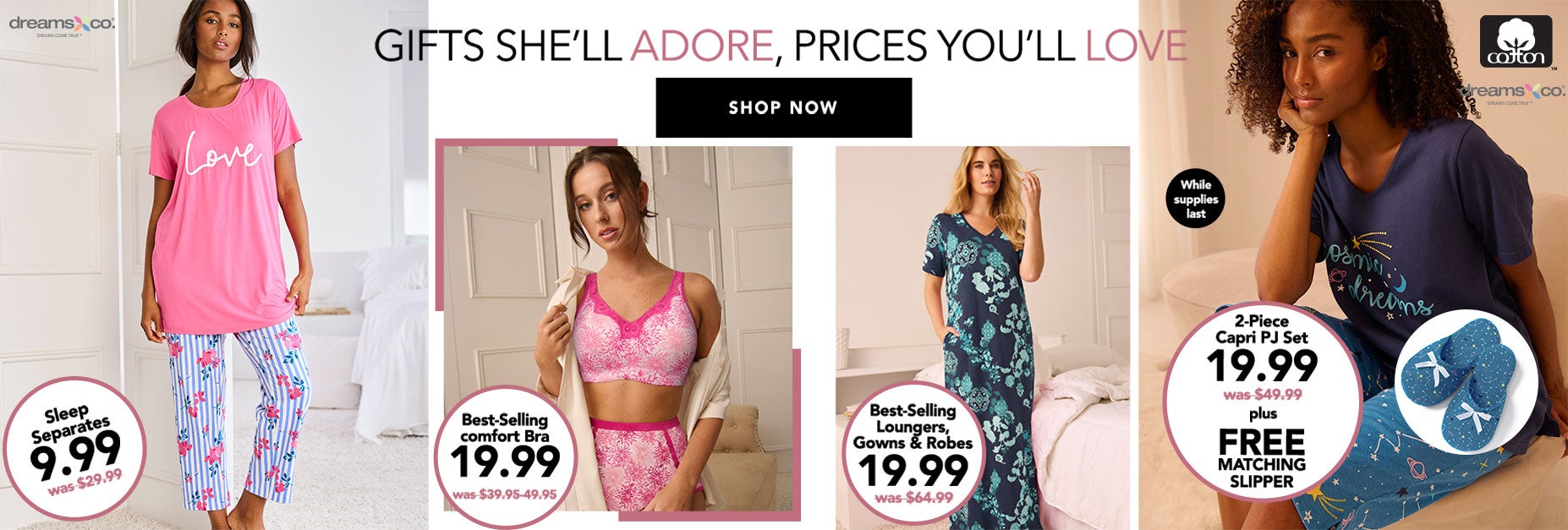 Shop Intimates and Sleepwear