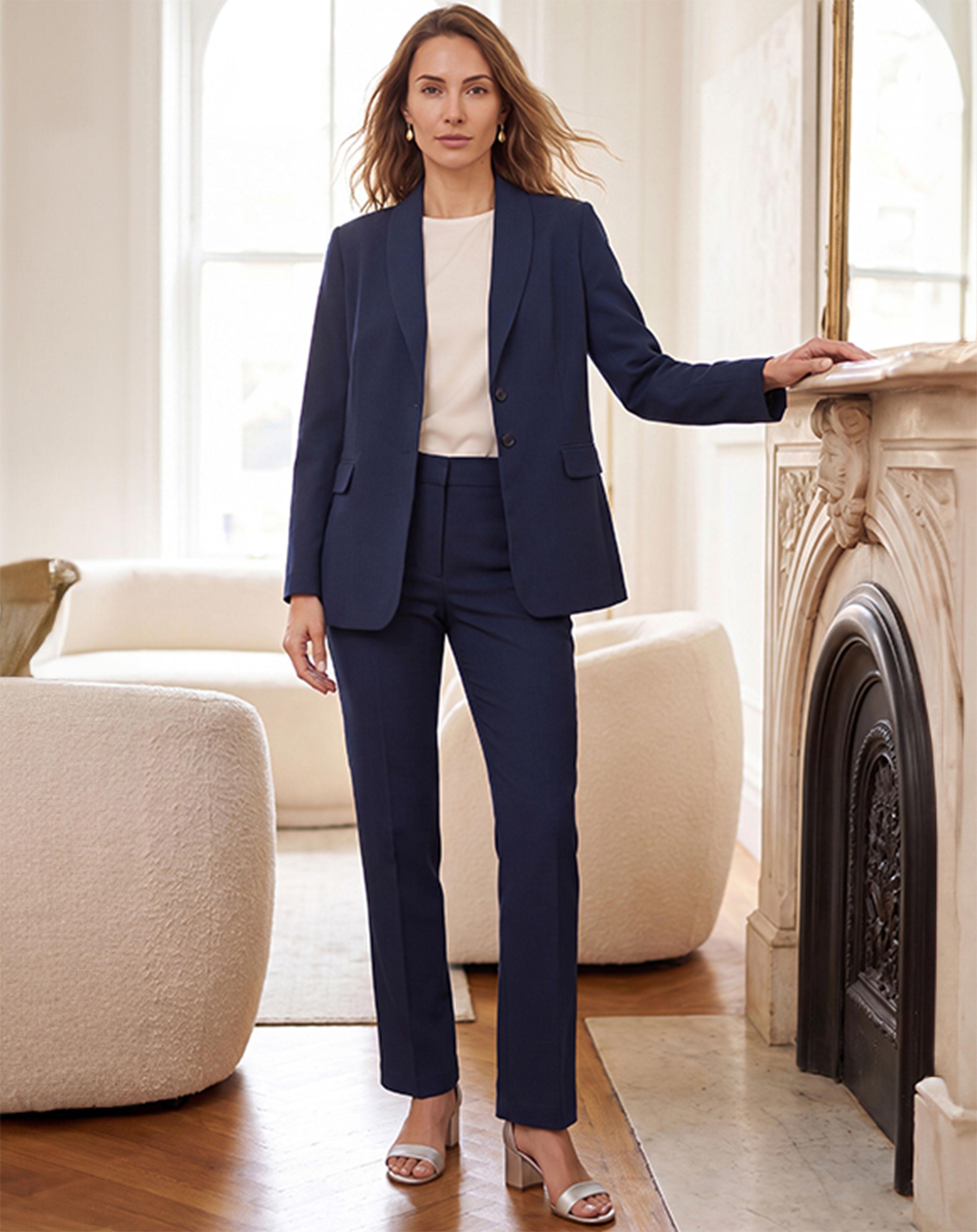 Single Breasted Pant Suit