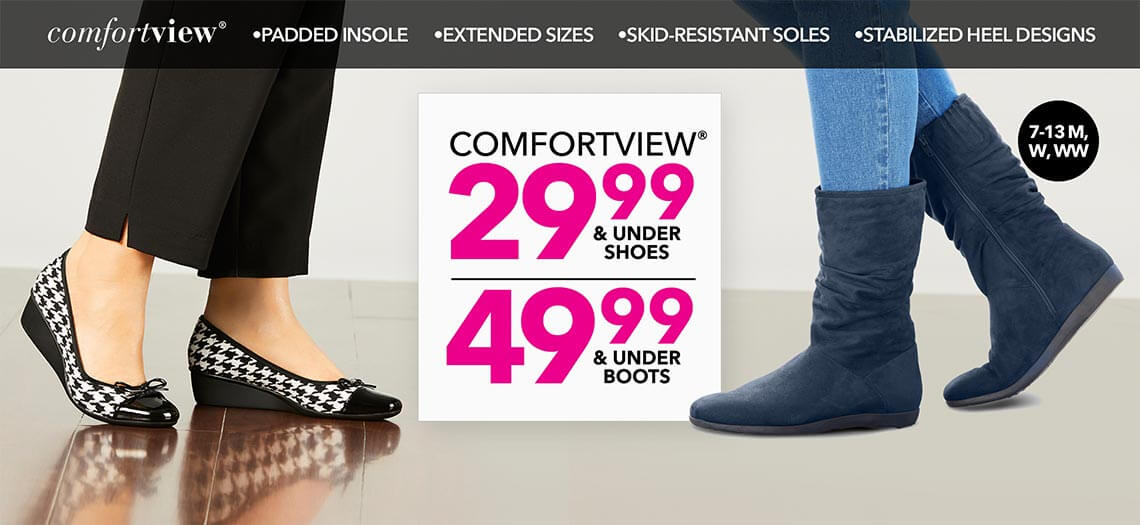 Comfortview - $29.99 & under Shoes - $49.99 & under boots
