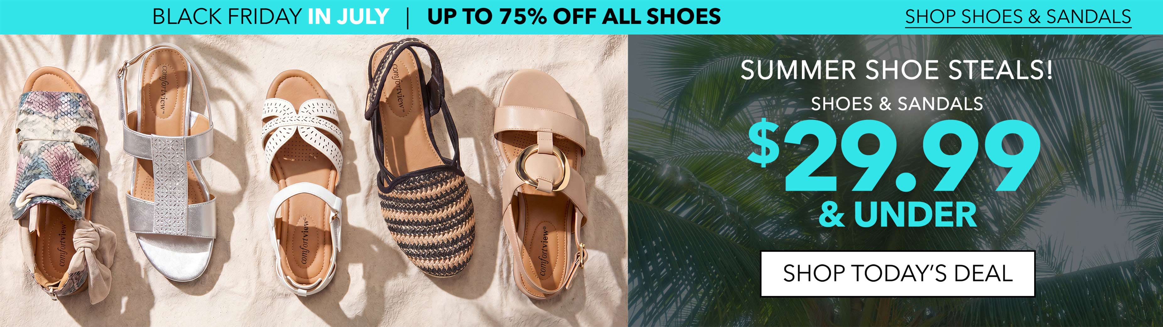 UP TO 75% OFF ALL SHOES SHOP SHOES & SANDALS