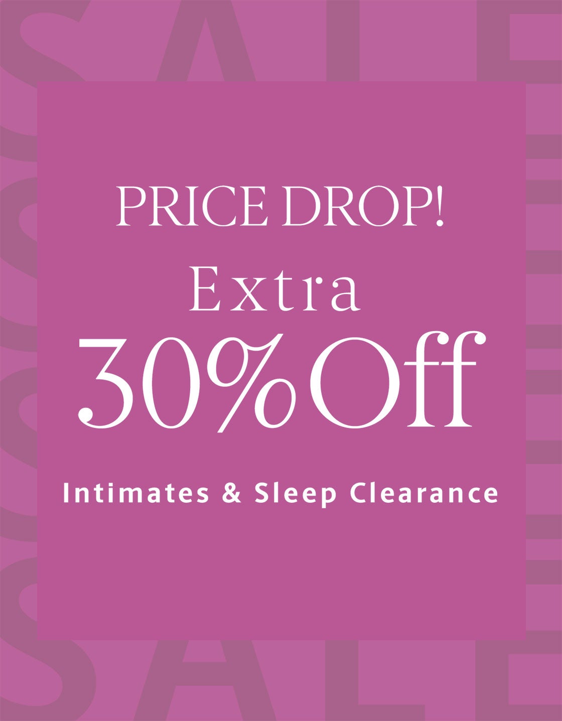 Price Drop Extra 30% off