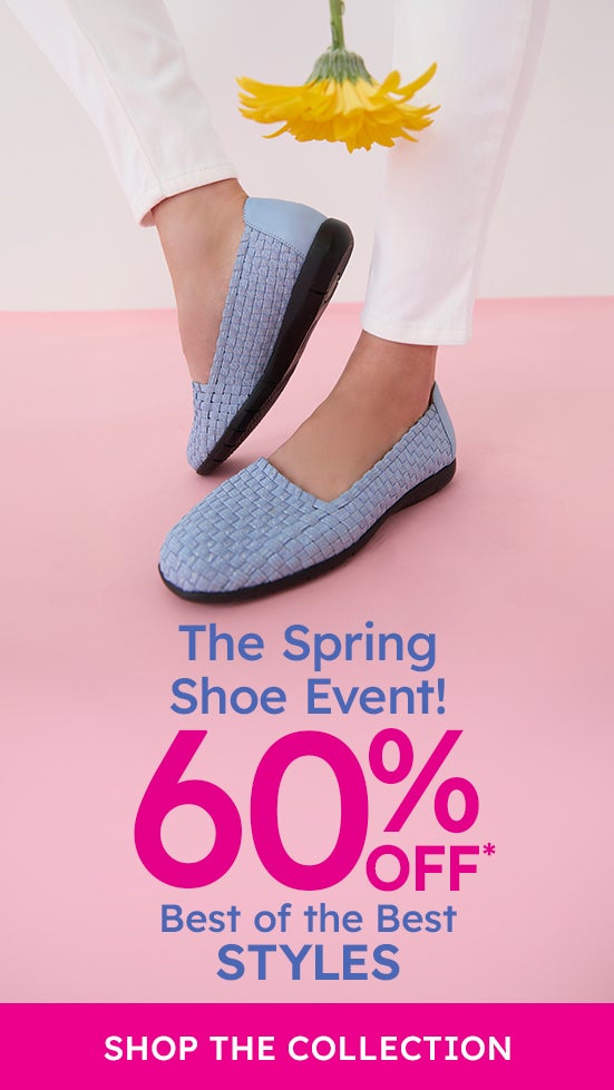 spring shoes 60% off shop now