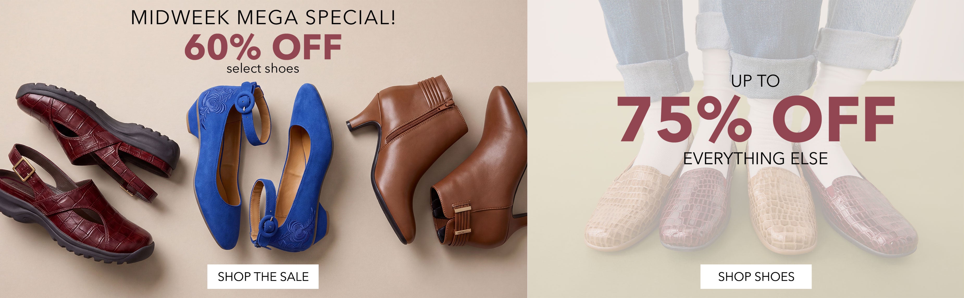 60% OFF SELECT SHOES SHOP THE SALE
