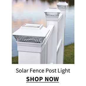 Click to shop Solar Fence Post Light