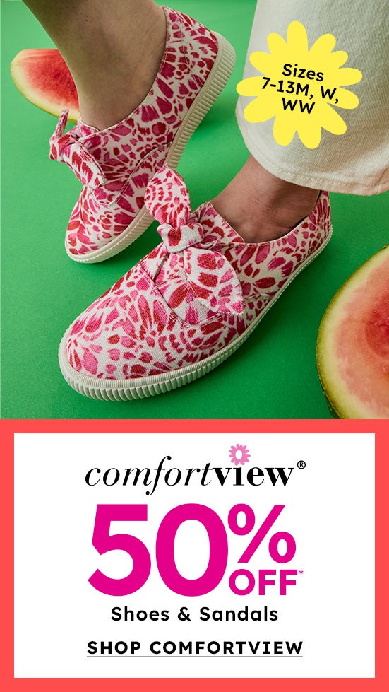 Comfort View 50% Off Shoes & Sandals
