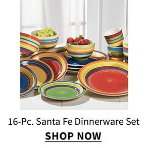 Click to shop 16-Pc Santa Fe Dinnerware Set