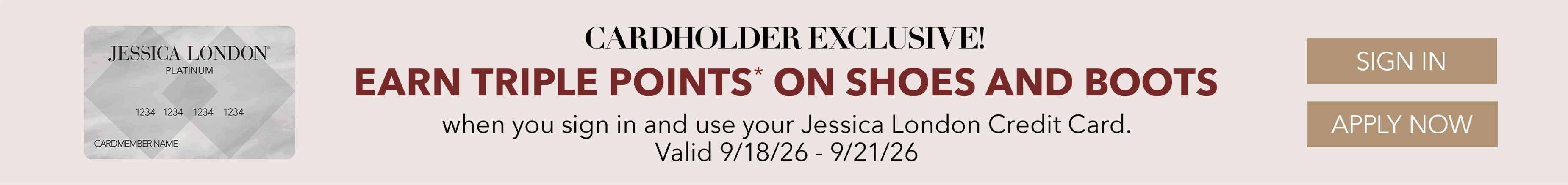 CARDHOLDER EXCLUSIVE SIGN IN