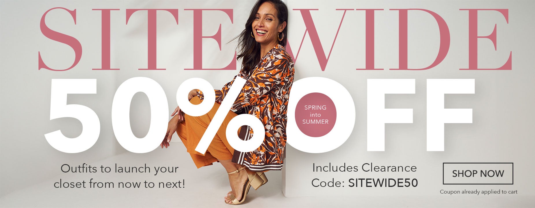sitewide 50% off