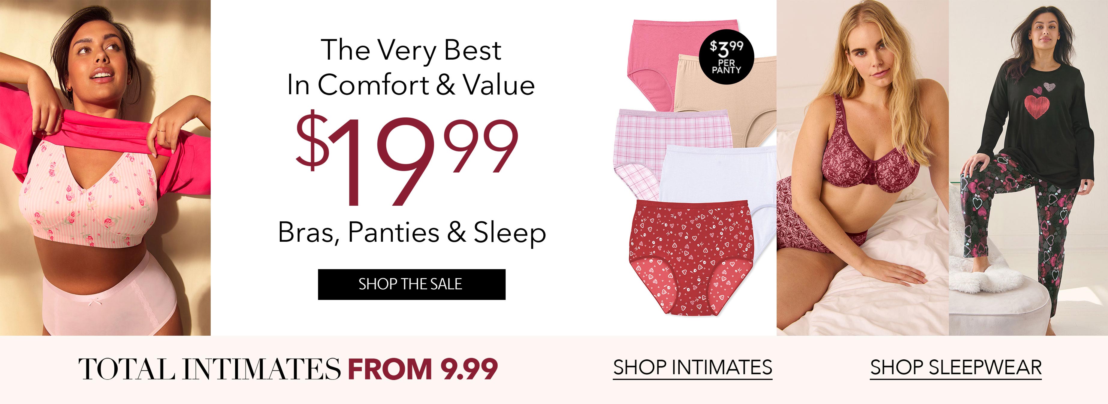 BRAS, PANTIES & SLEEP SHOP THE SALE