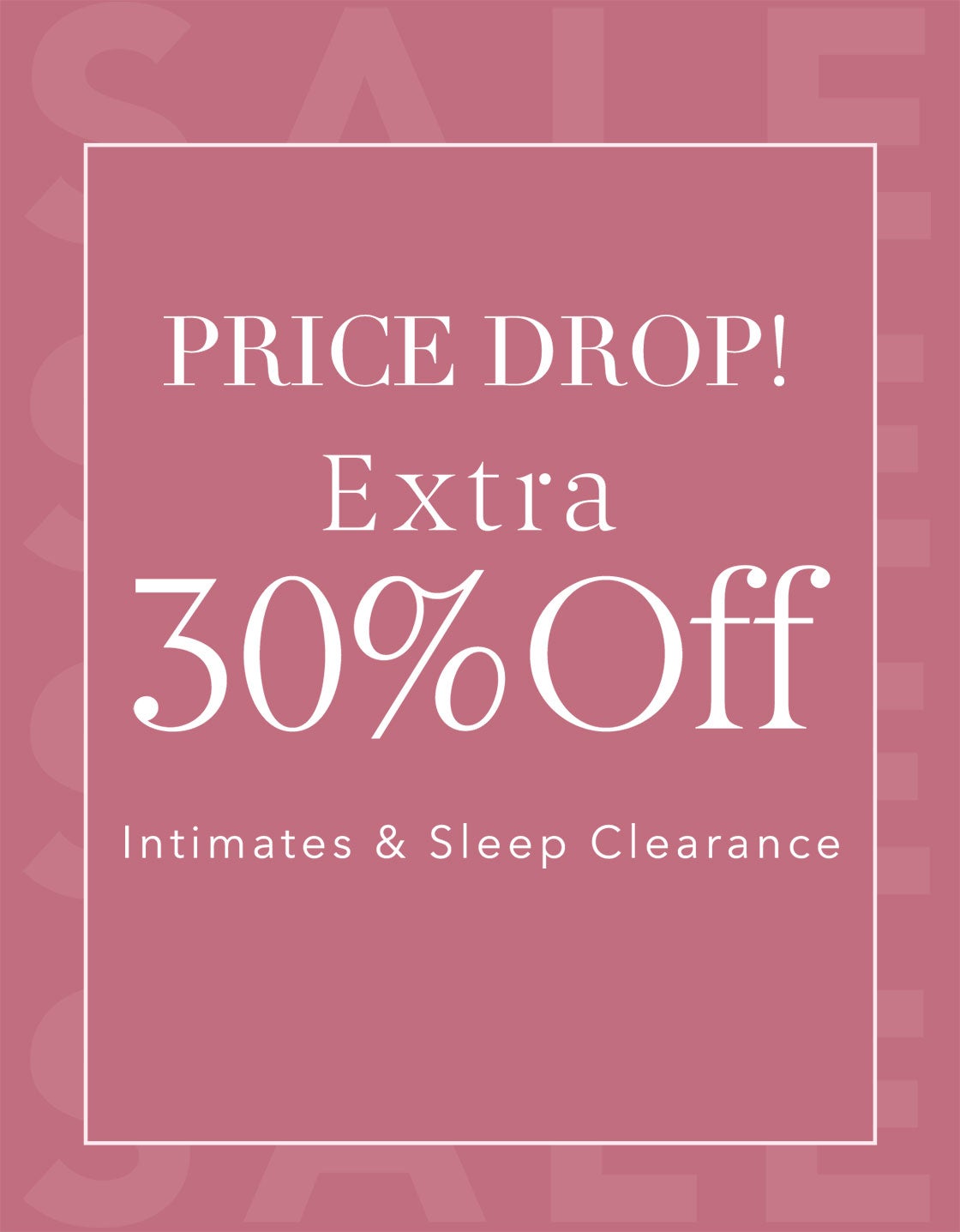 Price Drop Extra 30% off