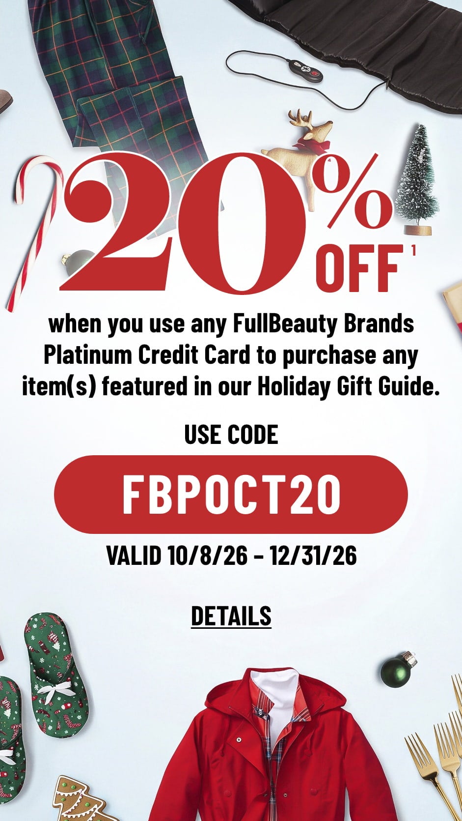 Holiday credit card offer — tap for details