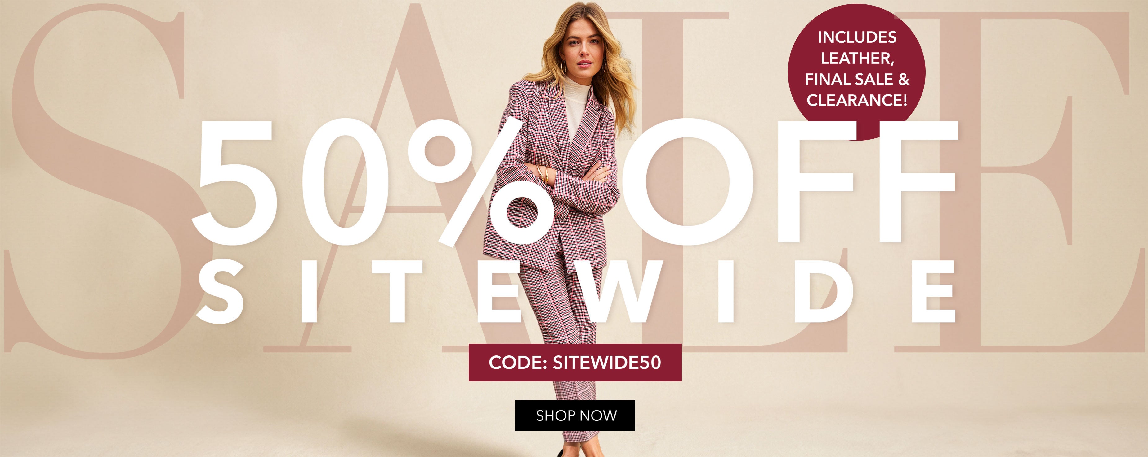 SITEWIDE 50% OFF