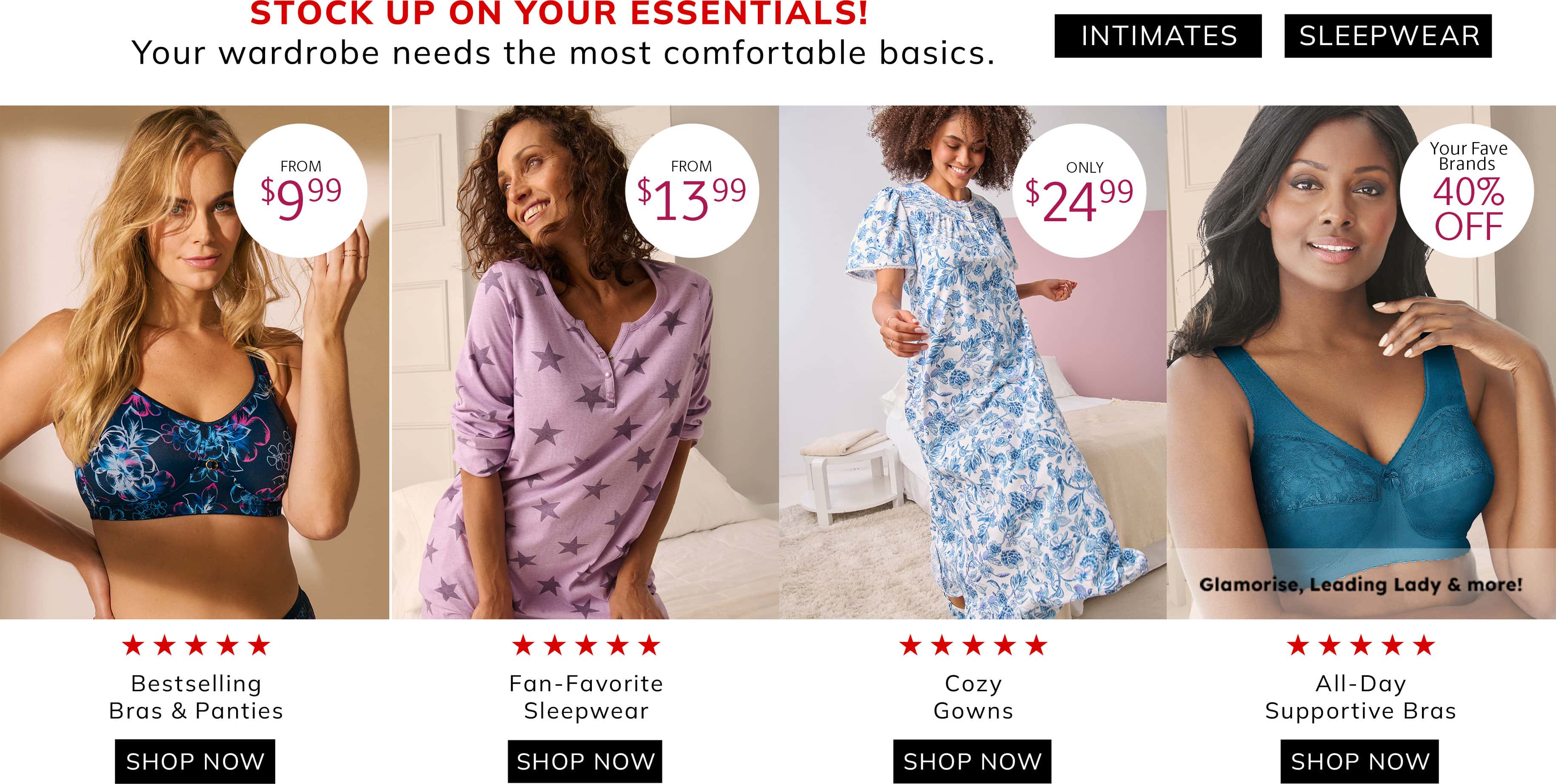 Intimates and Sleepwear