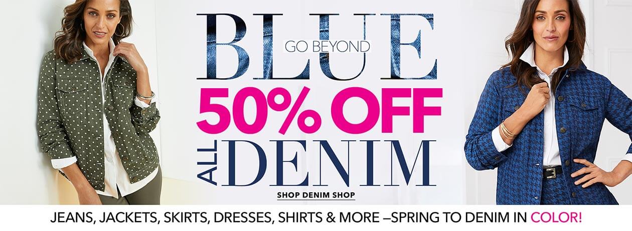 Blue - Go Beyond - 50% Off All Denim - Shop Denim