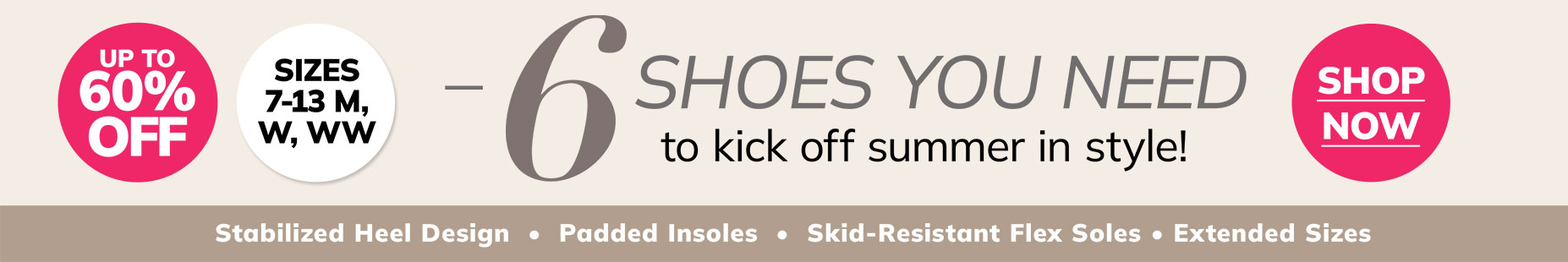 SHOES UP TO 60 OFF